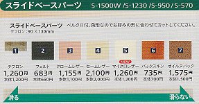 �X���C�h�p�[�c�ꗗ�iABS���j